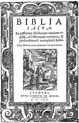 biblia sacra - 1558