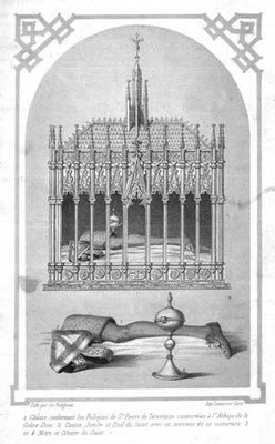 Reliquaire en bois doré