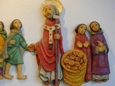 Saint Pierre distribue du pain - Tamié