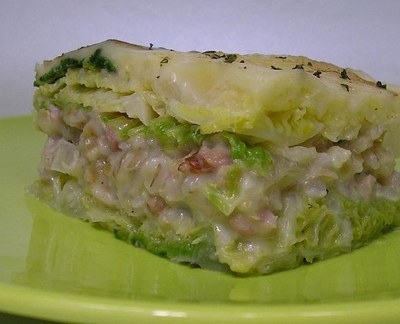 Feuille de choux au tamié