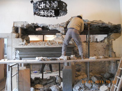 Travaux à l'hôtellerie