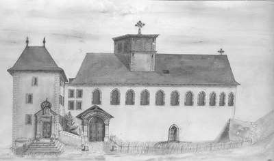 Tamié vers 1850, par Paluel