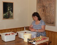 Préparation des pêches