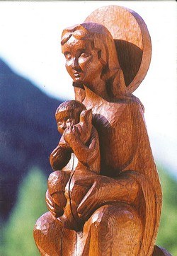 Vierge à l'oiseau, oeuvre de Fr. Jean-Pierre