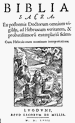 Biblia sacra - 1558